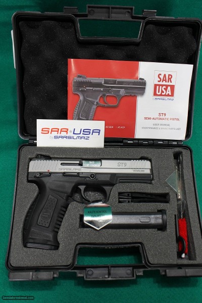 SAR USA ST9 9mm 17rd Semi-Auto Pistol New In Box (ST9ST)