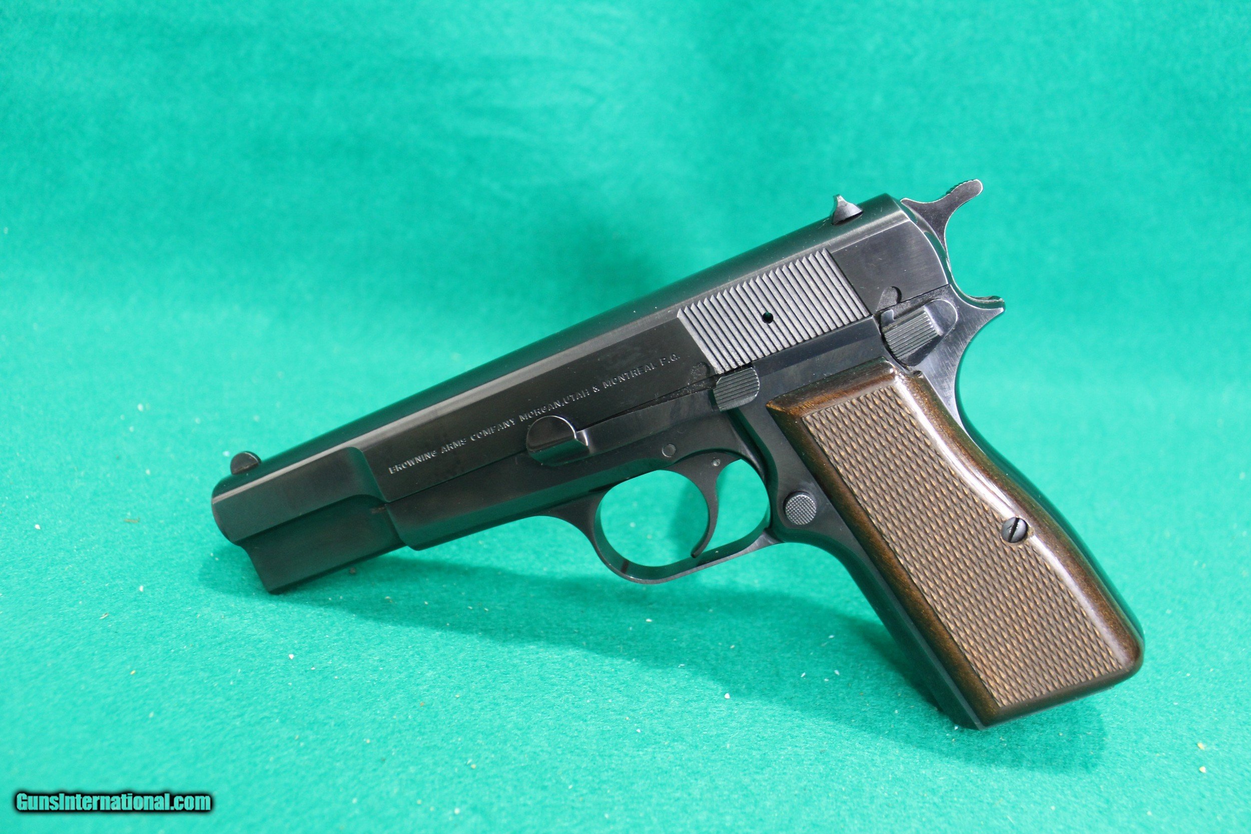 Browning HiPower Single Action SemiAuto 9MM Pistol In Box for sale