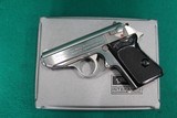 Walther PPK .380 ACP Stainless Semi-Auto Pistol - 1 of 3