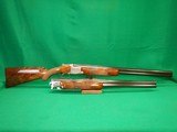 Browning Belgium Diana Grade Superposed 12 Gauge Shotgun Custom Hand Engraved W/ Extra Barrel Set - 2 of 17