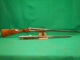 Merkel 280 EL/ 360 EL Boxlock 28 GA / 410 Shotgun Two Barrel Two Gauge Set With Relief Game Scene Engraving New - 1 of 20