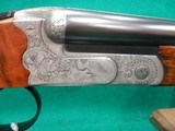 Merkel 280 EL/ 360 EL Boxlock 28 GA / 410 Shotgun Two Barrel Two Gauge Set With Relief Game Scene Engraving New - 8 of 20