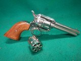 Colt Frontier Scout .22 LR / .22 Magnum Factory Nickel Revolver - 4 of 4