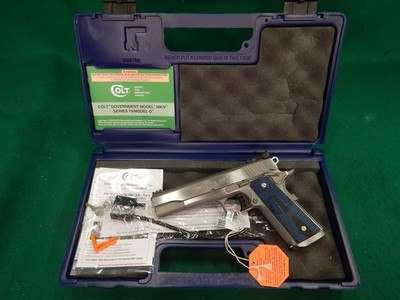 Colt Gold Cup Trophy 38 Super Semi Auto Pistol
9+1 Rounds
5" Barrel
Stainless/Silver New
