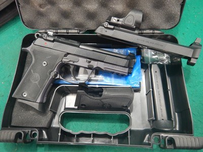 Beretta 92X RDO Compact 9MM Bruniton Steel W/ Trijicon SRO - Image 1 of 5