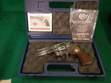Colt Python 357 Magnum 4.25in Stainless Engraved Revolver - New - Image 1 of 4