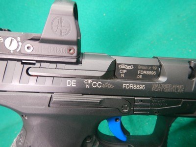 Walther Arms PPQ Q5 Match 9mm Semi Auto Pistol W/ Leupold Red Dot Sight - Image 5 of 8