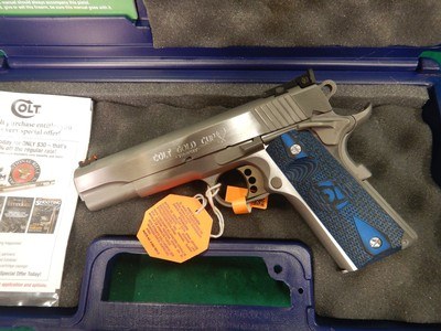 Colt Gold Cup Lite 1911 38 Super Semi Auto Pistol - 8+1 Rounds | 5