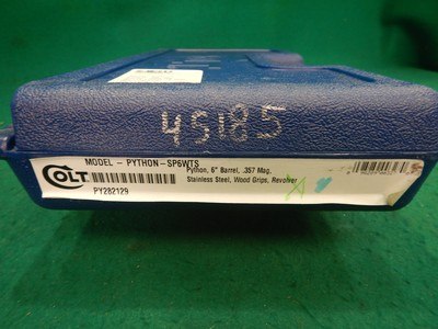 Colt Python 357 Magnum 6in Stainless Revolver New In Box - Image 3 of 3