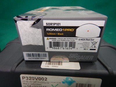 Sig Sauer P320 XCarry Spectre 9mm Pistol W/ Sig Romeo 1 Pro Red Dot - Image 6 of 6