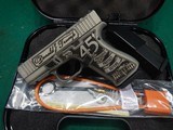 GLOCK 43XMOS FXD 5.5lb w/front rail Aus Trump2024 Crush Silv Distressed New - Image 2 of 3