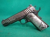 Auto Ordnance 1911 Trump Rally Cry 45 Auto (ACP) 5in Engraved Stainless Steel Black Cerakote Pistol 7+1 Rounds - Image 5 of 8