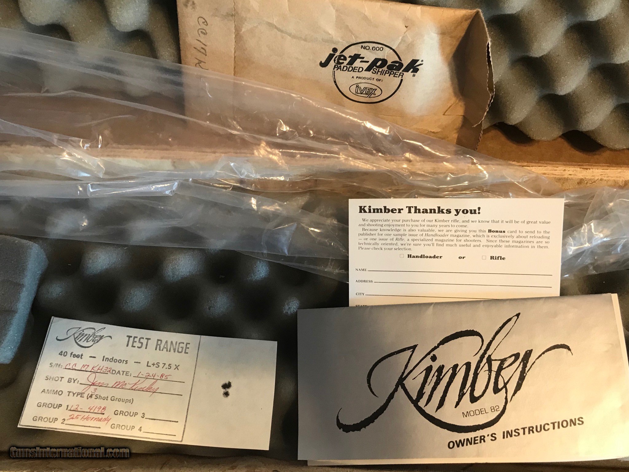 Kimber 82 17k Hornet Custom Classic Nib