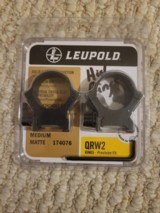 Leupold QRW2 30mm High matte rings - 1 of 2