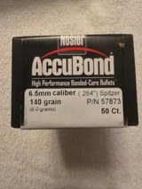 Nosler Accubond .264 cal 6.5mm 140 grain 50 ct. - 1 of 2
