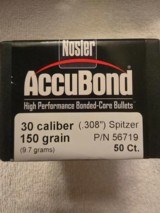 Nosler Accubond .308 cal 150 gr 50 ct - 1 of 2