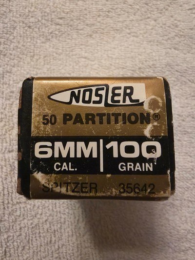 Nosler Partition 6mm .243 100 gr 50 ct
