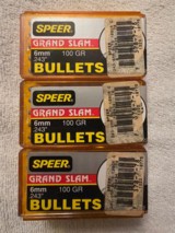 Speer Grand Slam 6mm .243 100 gr 100 ct ea