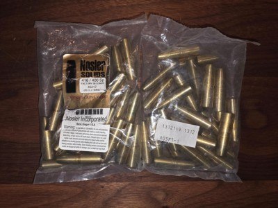 Nosler 400 gr .416 Flat Nose Soldis - Image 1 of 1