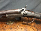 SOLD !!! HOLLAND & HOLLAND SIDELEVER HAMMERGUN WITH FANTASTIC HISTORY!!! WITH CASE ,ANTIQUE - 4 of 25