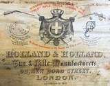 SOLD !!! HOLLAND & HOLLAND SIDELEVER HAMMERGUN WITH FANTASTIC HISTORY!!! WITH CASE ,ANTIQUE - 3 of 25