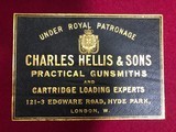 SOLD!!!CHARLES HELLIS 2IN 12GA SIDELOCK EJECTOR WITH MAKERS CASE EXCELLENT LONDON - 20 of 25