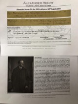 ALEX HENRY BEST FALLING BLOCK 450BPE 1874 WITH LETTER,BRASS,DIES,BULLETS AND MORE - 21 of 25