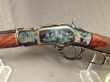 SOLD !!!! WINCHESTER MODEL 73 38sp/357mag GRADE 4 NAVY ARMS / TURNBULL COLORED AS NEW IN BOX - 1 of 25