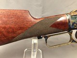 SOLD !!!! WINCHESTER MODEL 73 38sp/357mag GRADE 4 NAVY ARMS / TURNBULL COLORED AS NEW IN BOX - 12 of 25