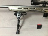 SOLD !!! SAVAGE MODEL 93R17 HMRHEAVY BARREL THUMBHOLE STOCK WITH BIPOD, SCOPE AND EXTRA MAG - 5 of 10