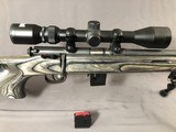 SOLD !!! SAVAGE MODEL 93R17 HMRHEAVY BARREL THUMBHOLE STOCK WITH BIPOD, SCOPE AND EXTRA MAG - 7 of 10