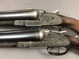 SALE PENDING !!! TRUELOCK BROS OF DUBLIN PAIR SLE WITH CASE ANTIQUE SPANIEL AND GAME ENGRAVED - 2 of 25