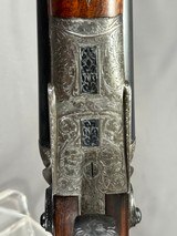 LIEGEOISE D'ARMS GAME ENGRAVED HAMMERGUN 12GA 2 3/4IN WITH CASE - 12 of 24