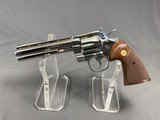 COLT PYTHON .357 MAG 6IN NICKEL 1980 EXCELLENT