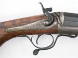 THOMAS WOODWARD 12 BORE UNDER LEVER SIDE HAMMER RIFLE ENGRAVED - 1 of 10
