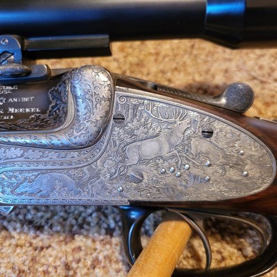 Merkel Model 324 Pre-War Double Rifle7x57RNear Mint Condition - Image 9 of 20