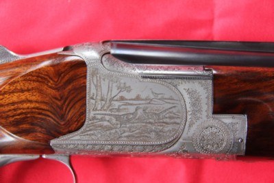 Fabrique National Shotgun engraved by Marie Magis