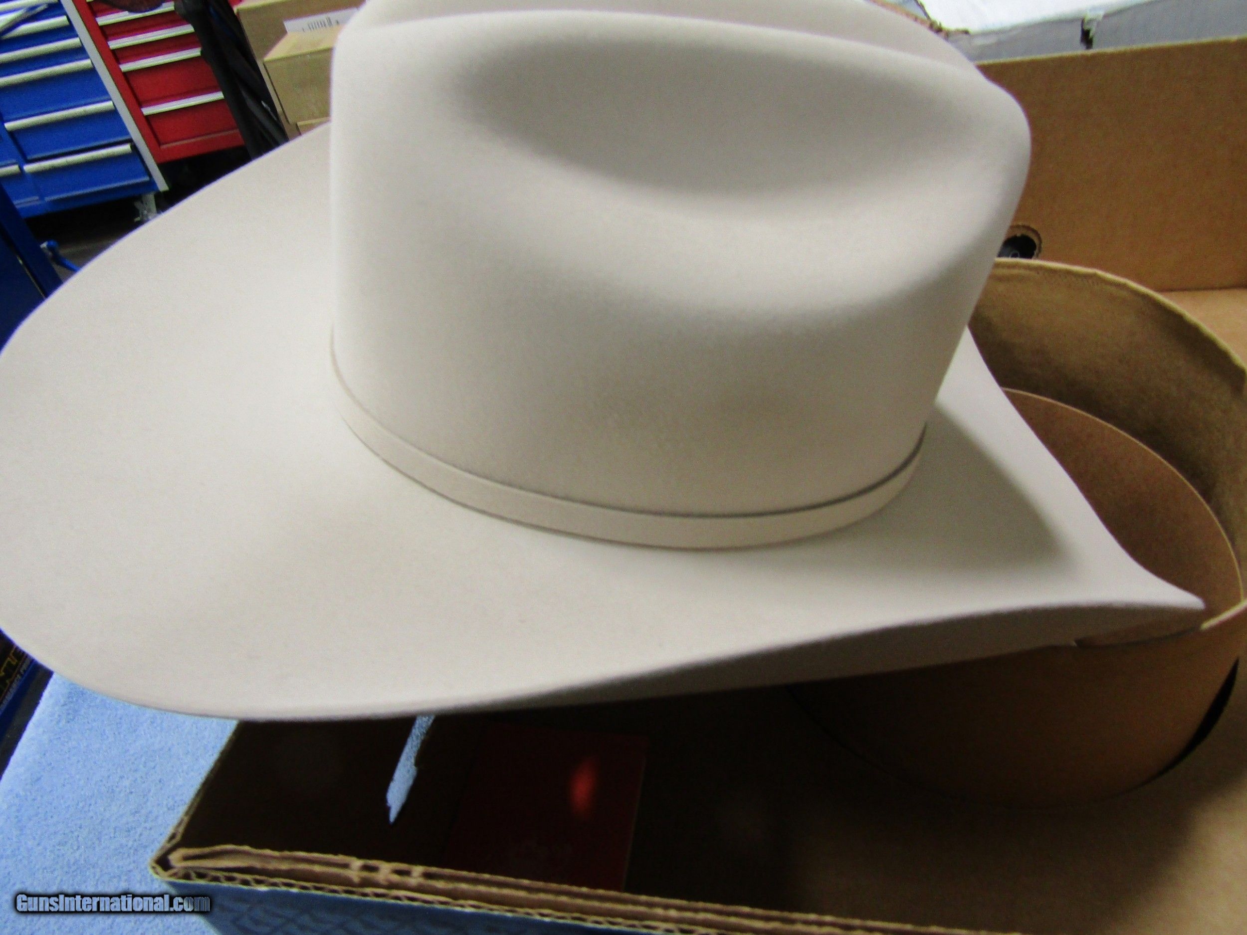 Stetson El Patron 30X Silverbelly Felt Cowboy Hat Size 7 for sale