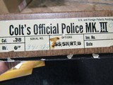 Colt’s Official Police MK III .38 CTG Special - 6 of 10