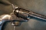 Colt SAA Engraved with Sterling Grips 38-40 - 6 of 7