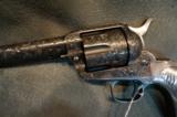 Colt SAA Engraved with Sterling Grips 38-40 - 2 of 7
