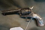 Colt SAA Engraved with Sterling Grips 38-40 - 1 of 7