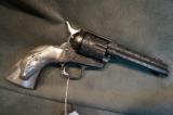 Colt SAA Engraved with Sterling Grips 38-40 - 5 of 7
