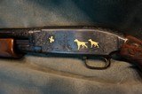 Winchester Model 12 Pigeon Grade 12ga Engraved with Gold - 12 of 26