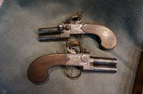 Cased Flintlock Derringer Pistol Set by Jacques in London - 2 of 15