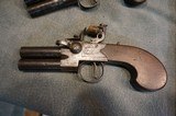 Cased Flintlock Derringer Pistol Set by Jacques in London - 5 of 15