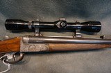 Belgium Side by Side Double Rifle 450 Alaskan w/dies,ammo - 2 of 21