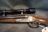 Belgium Side by Side Double Rifle 450 Alaskan w/dies,ammo - 6 of 21