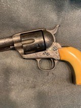 Colt SAA 44-40 Etched Panel Engraved Montana Sheriff Custer Co Miles City - 16 of 25