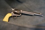 Colt SAA 44-40 Etched Panel Engraved Montana Sheriff Custer Co Miles City - 1 of 25